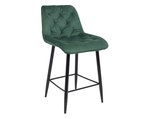 Барный стул Вито, зеленый велюр HLR-57 / черный - купить в Озерце