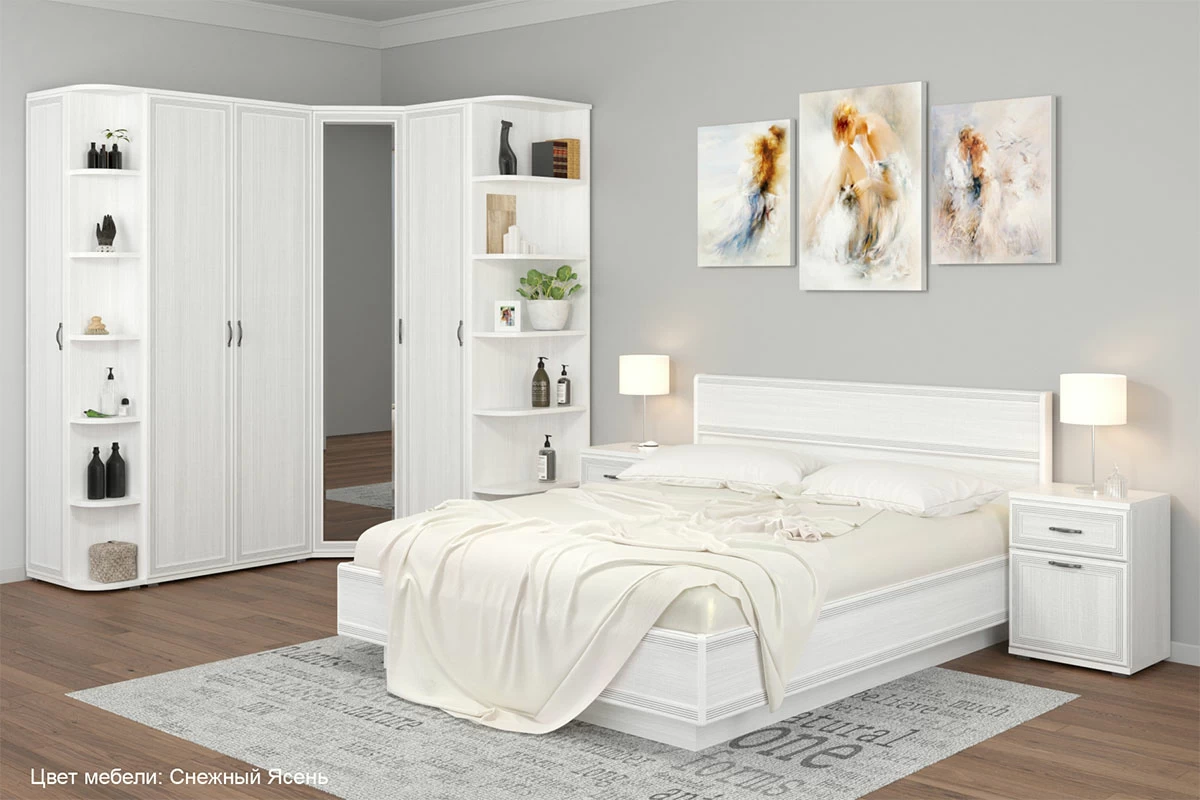 Шкаф ШК-1026 (Снежный Ясень) в мебель-центре Озерцо