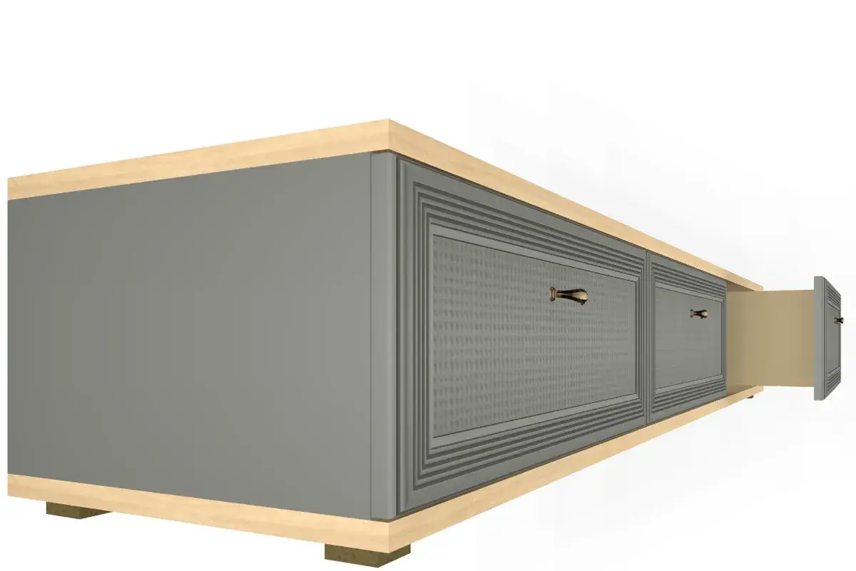 Тумба ТБ-1071-АС-СО (Ясень Асахи/Серый Оникс) — Мебель-центр Озерцо