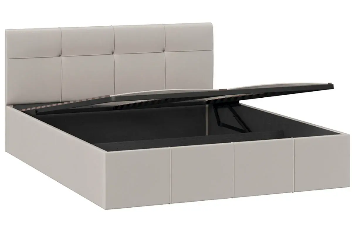 Кровать Лора с ПМ 160х200 (Велюр/Confetti Smoke) - купить в Озерце