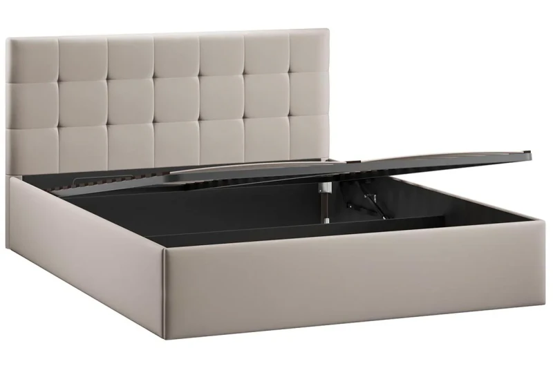 Кровать Джоли Тип 1 с ПМ 160х200 (Велюр/Confetti Smoke) - купить в Озерце