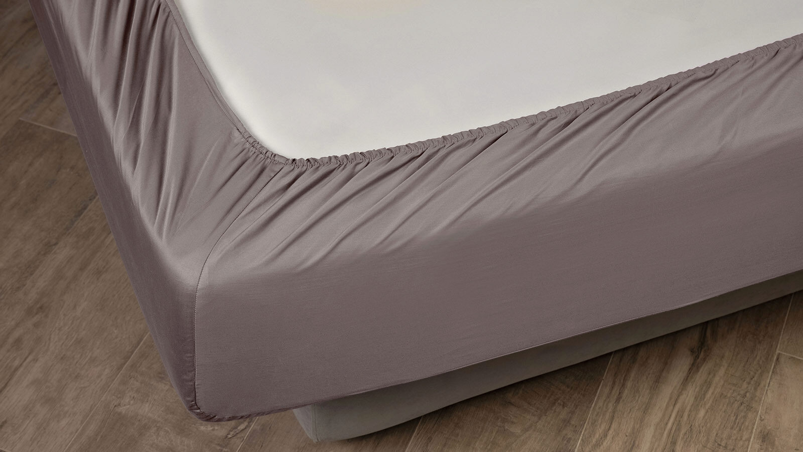 Простынь на резинке Maco Sateen Пепельный 140x200 в мебель-центре Озерцо
