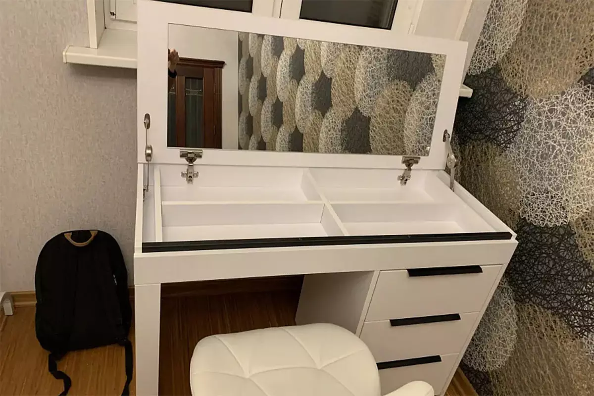 Стол туалетный Scandica Wilma 21 (Белый гладкий) — Мебель-центр Озерцо