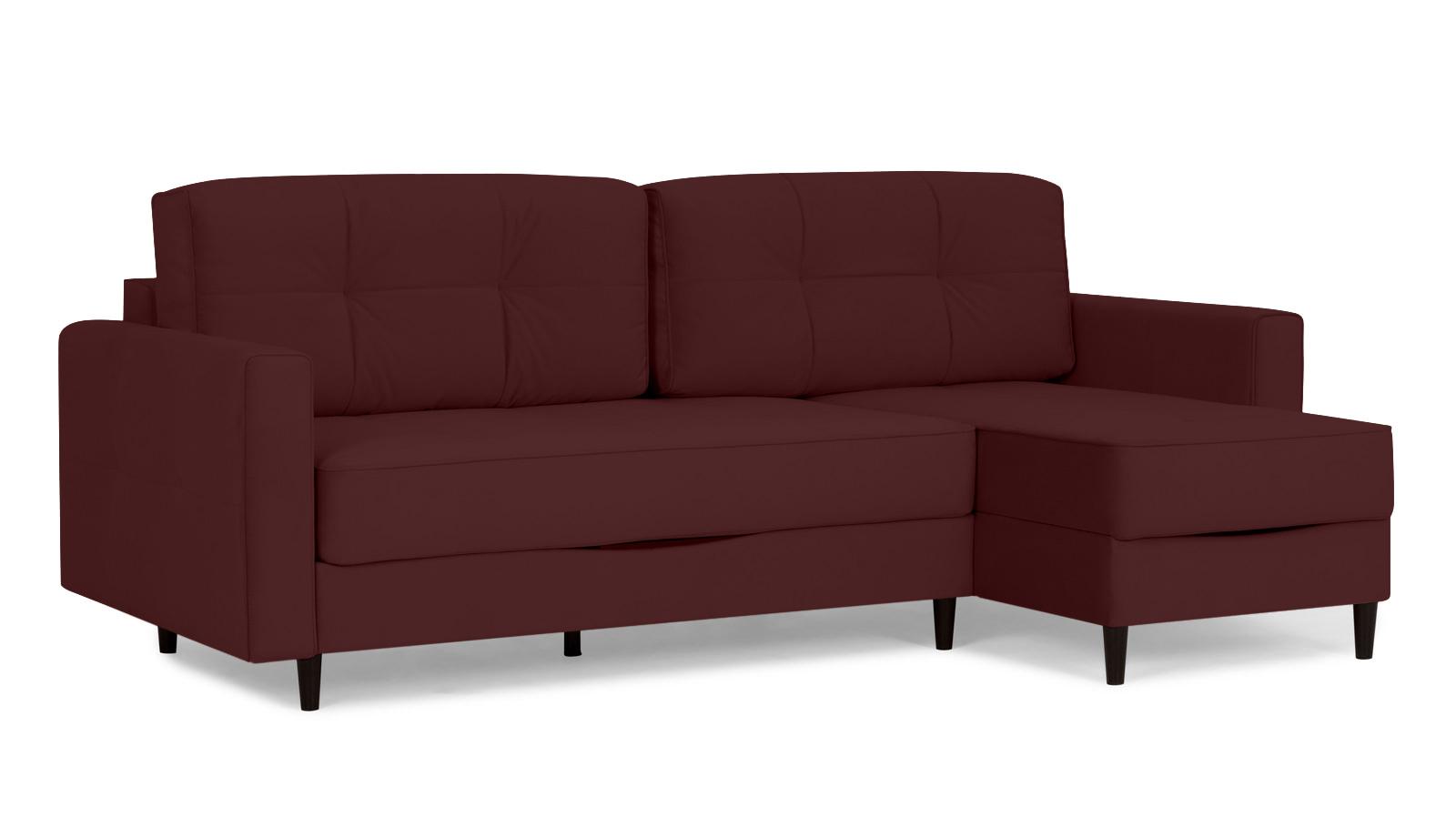 Диван Amani Pro угловой с широкими подлокотниками, ножки: пластик, Тк. Sky Velvet 32 156x237 — купить в Озерце