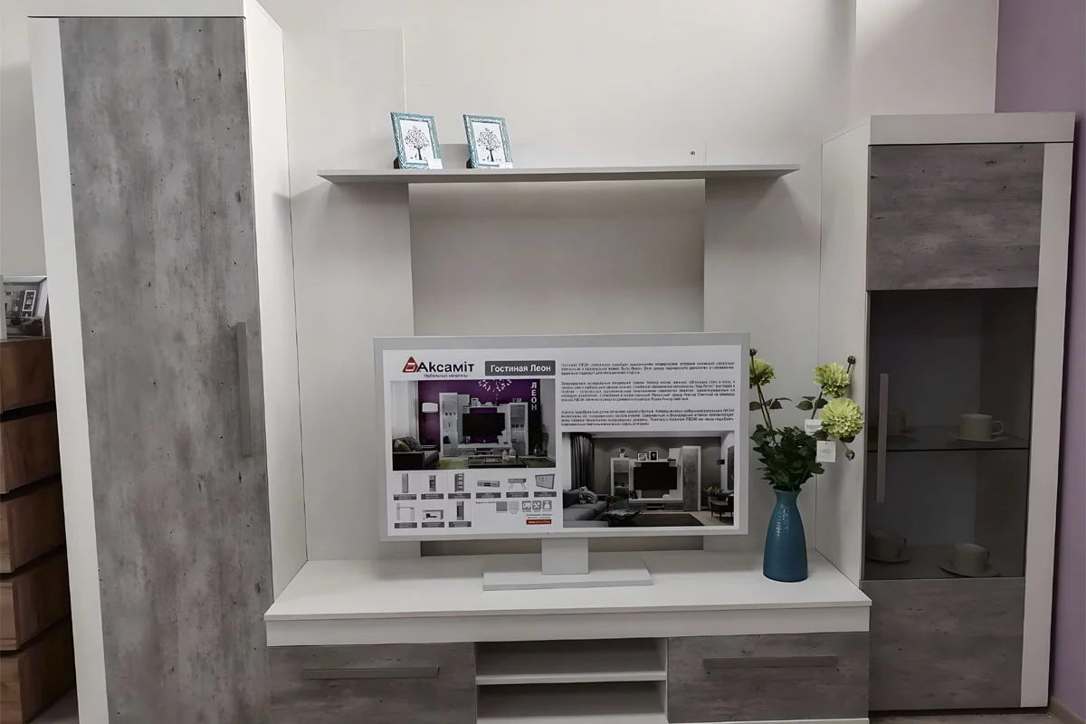 Леон Гостиная со шкафом — Мебель-центр Озерцо
