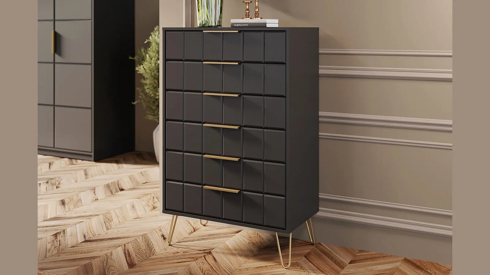 Комод 6 ящиков Selenga,цвет Белый Премиум 45x80 — купить в Озерце