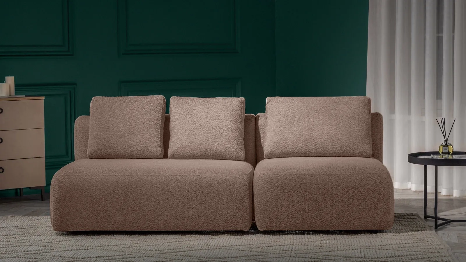 Диван модульный Molto, 2-секционный,125+85+125+85,ткань Soul 292 107x214 — купить в Озерце