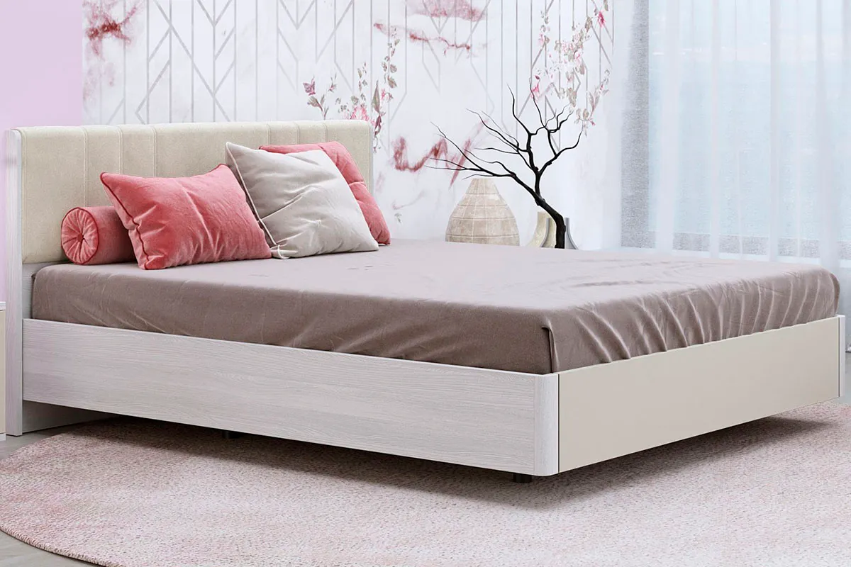 Спальня Грейс комплект 7 (Снежный Ясень/Кашемир матовый) - купить в Озерце