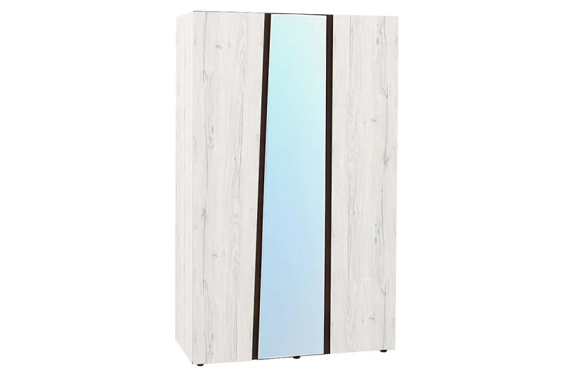 Шкаф для одежды и белья Крафт КТ11 (Дуб Крафт белый/Венге) в мебель-центре Озерцо