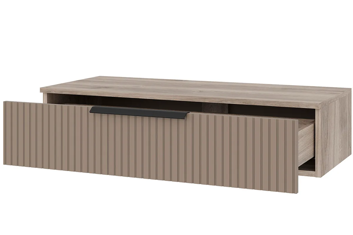 Стол туалетный Астория 20 подвесной (Дуб кастелло серый / Грей софт) — Мебель-центр Озерцо