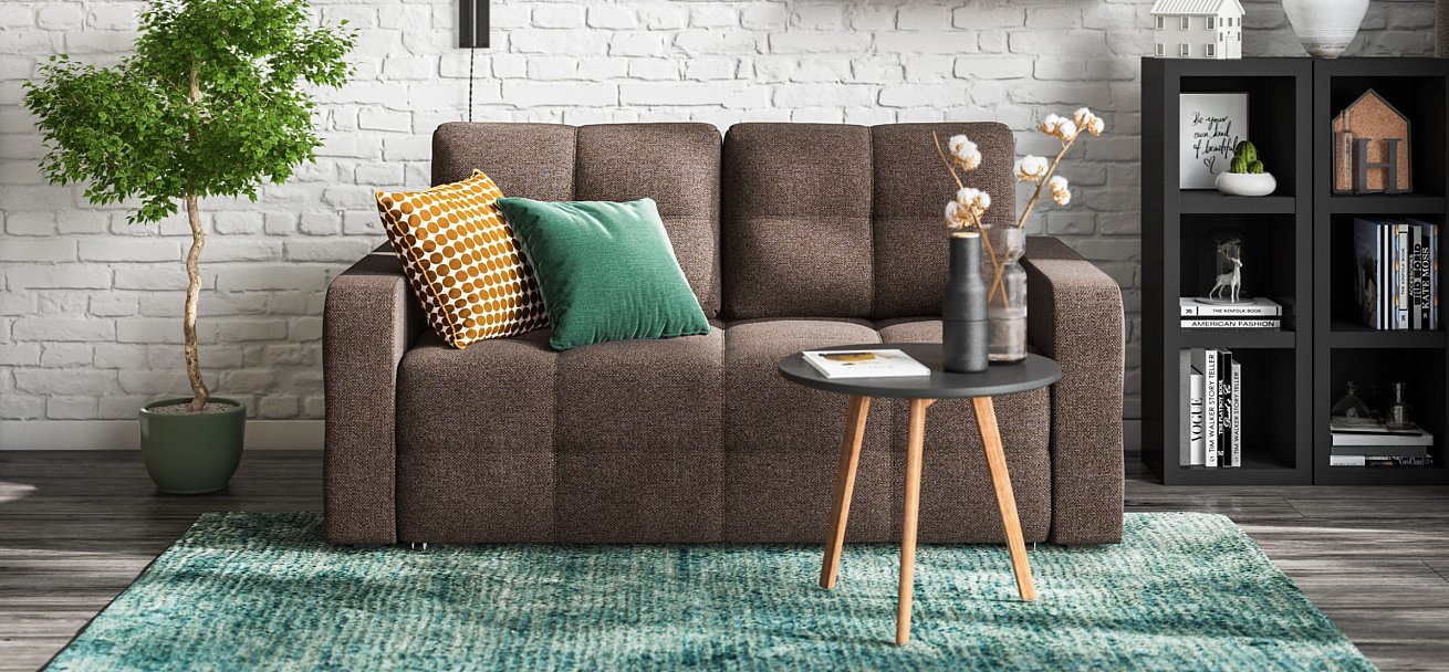 Диван Dandy Compact рогожка Malmo шоколад — купить в Озерце