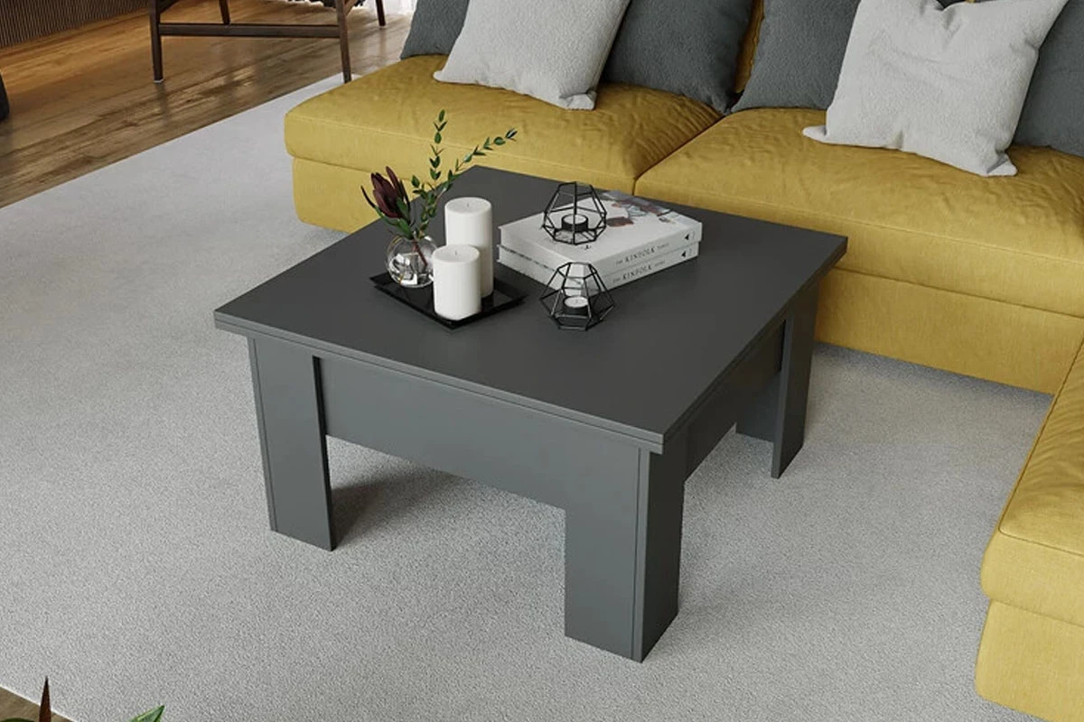 Стол журнальный Тип 10 (Графит/Серый) — Мебель-центр Озерцо