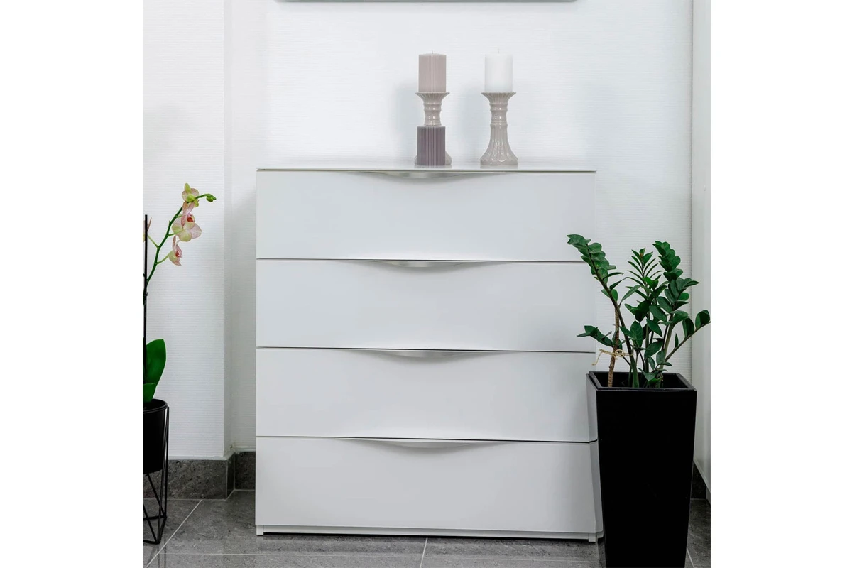 Спальный гарнитур Глосс №4 (Белый глянец) - купить в Озерце