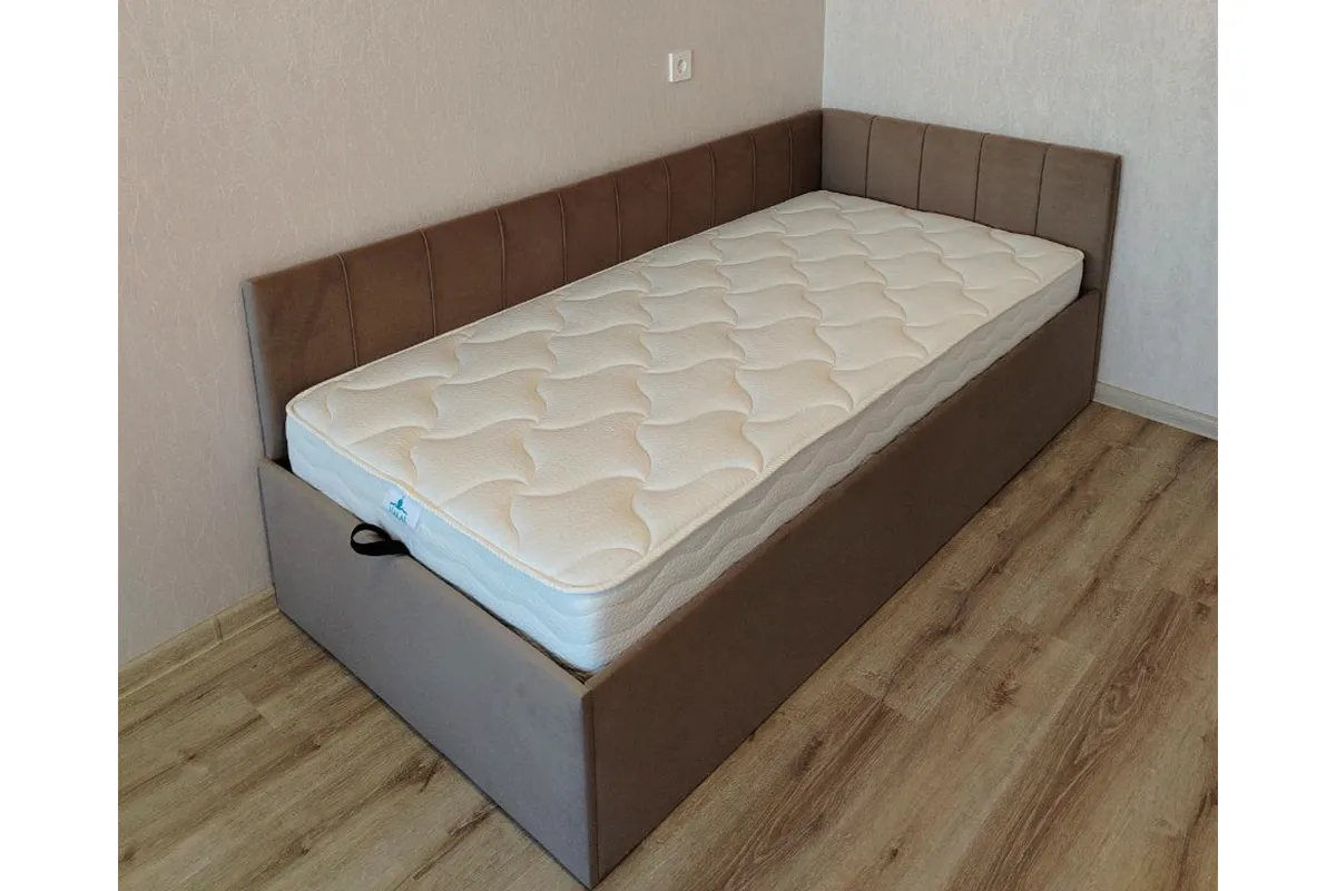 Кровать Мика с ПМ 90х200 универсальная (Newtone CACAO) - купить в Озерце