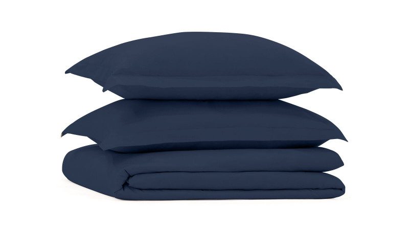 Постельное белье Home Navy Blue 140x205, без простыни в мебель-центре Озерцо