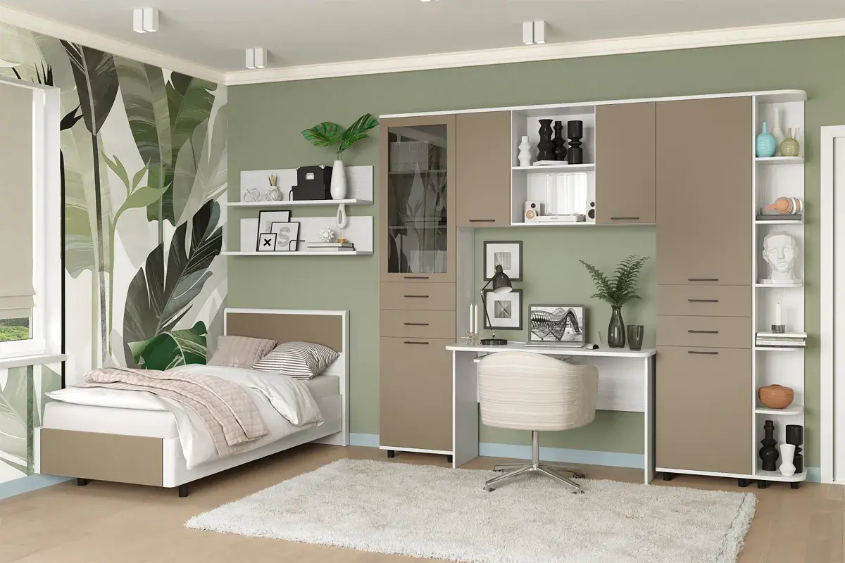 Шкаф многоцелевой ШК-5045-СЯ-ЛМ (Снежный Ясень/Латте Матовый) в мебель-центре Озерцо