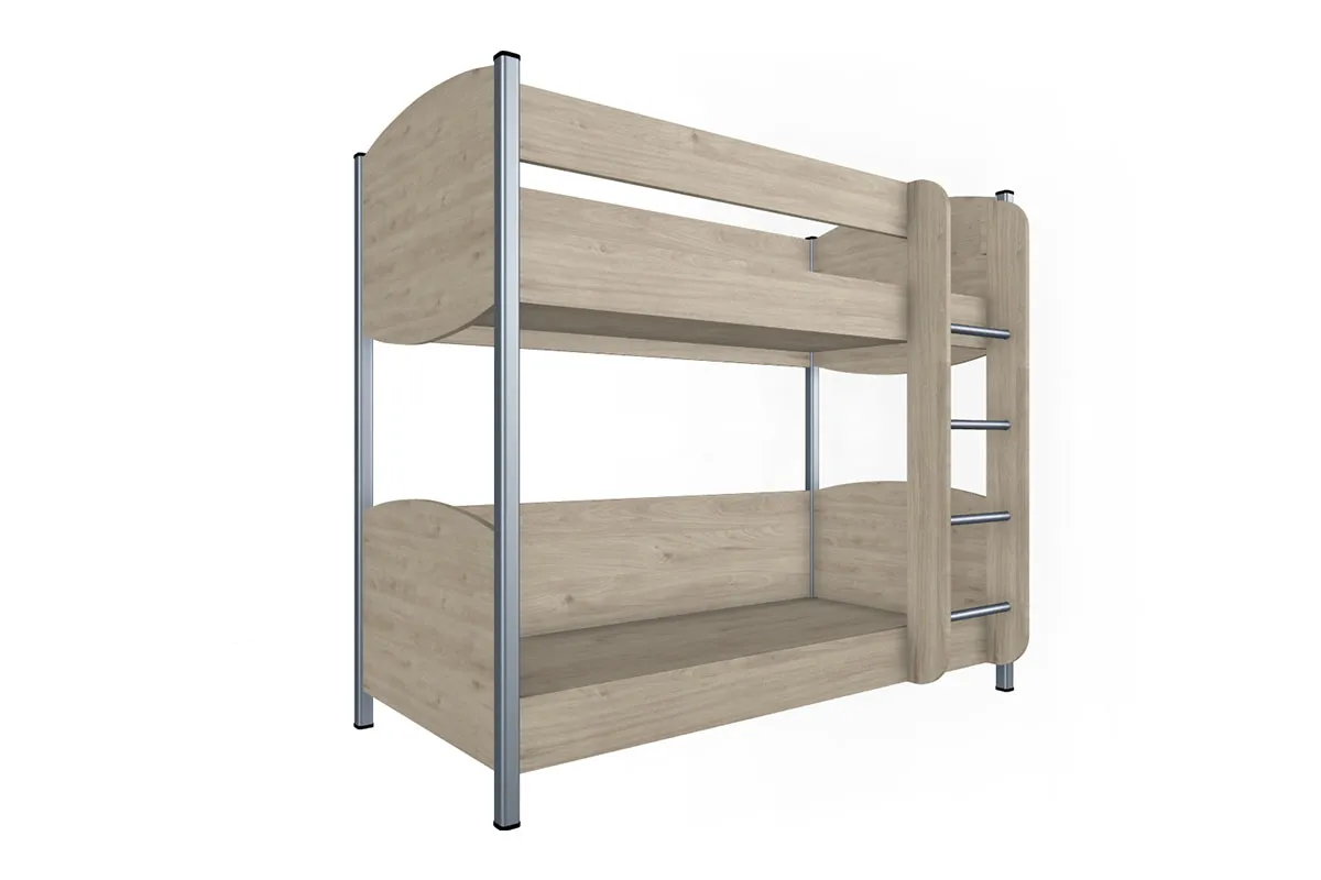 Кровать КР-123 90х190 (Гикори Джексон Светлый) - купить в Озерце