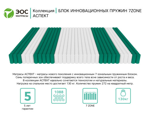 Матрас ортопедический ЭОС Аспект Тип 7а 90х200 - купить в Озерце