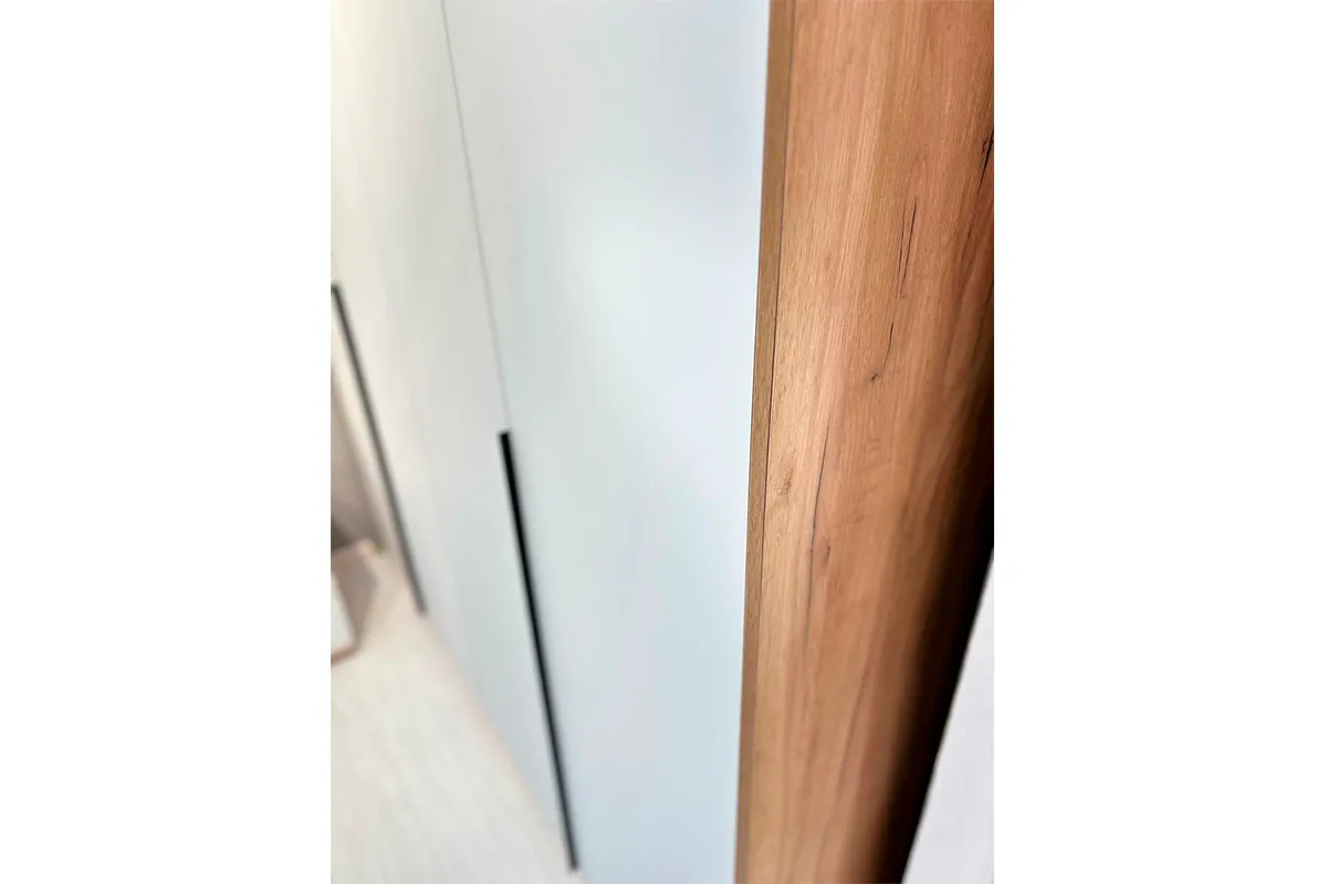 Шкаф для одежды Джоли (Дуб Крафт Золотой/Белый матовый) в мебель-центре Озерцо