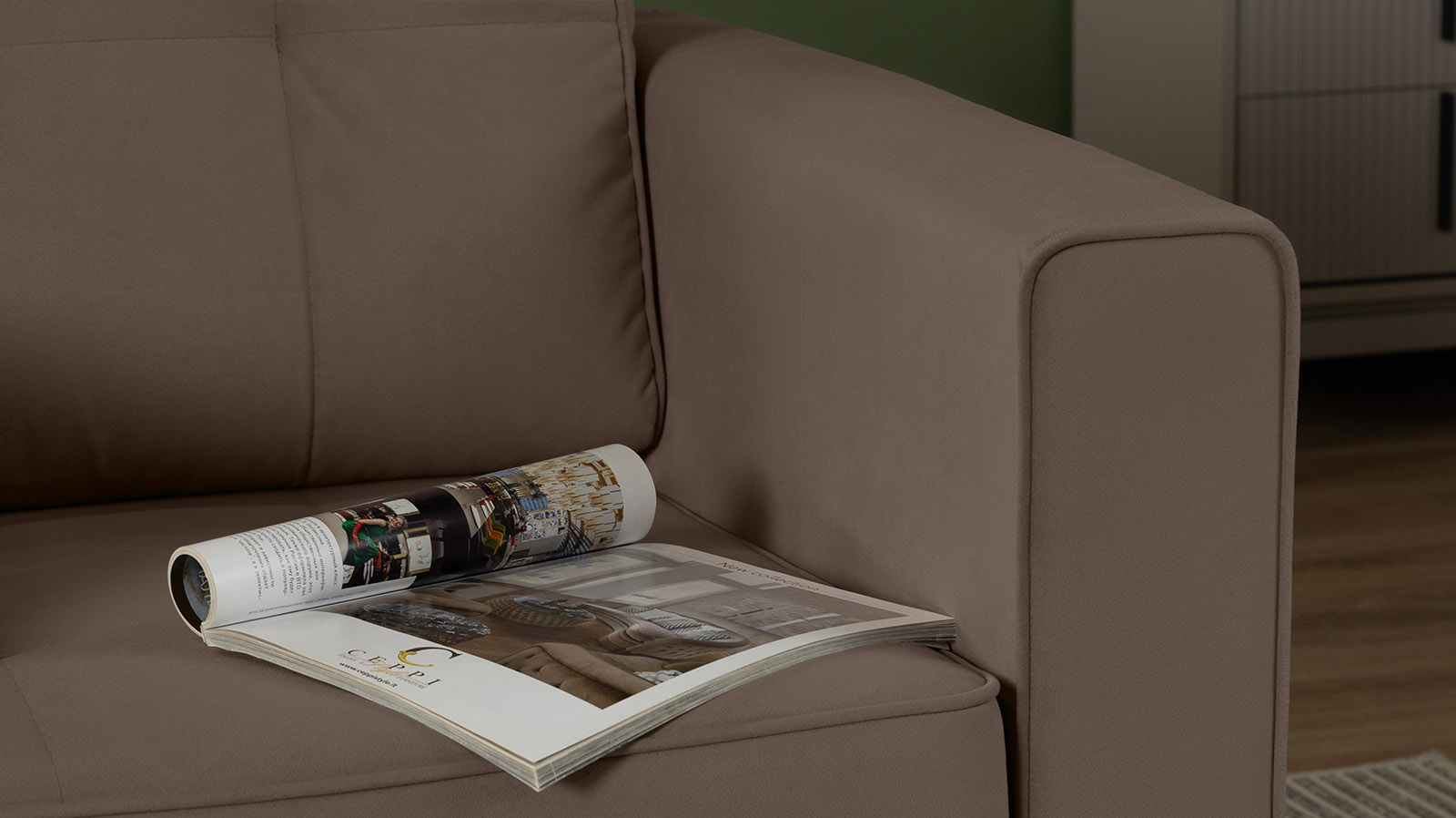 Кресло Amani Pro, Тк. Sky Velvet 02 (подлокотник: 15 см) 89x93.5 — купить в Озерце