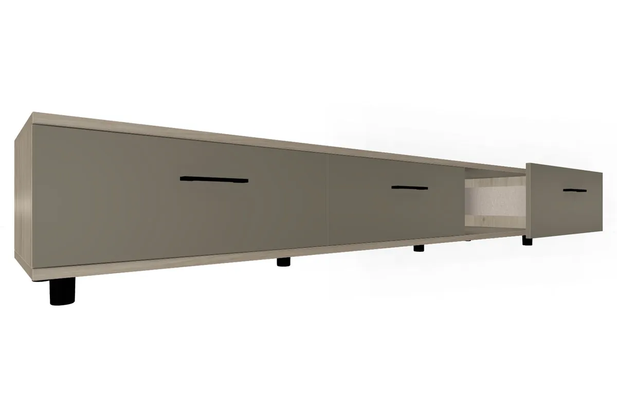 Тумба ТБ-5071-ГС-ЛМ (Гикори Джексон Светлый/Латте Матовый) — Мебель-центр Озерцо