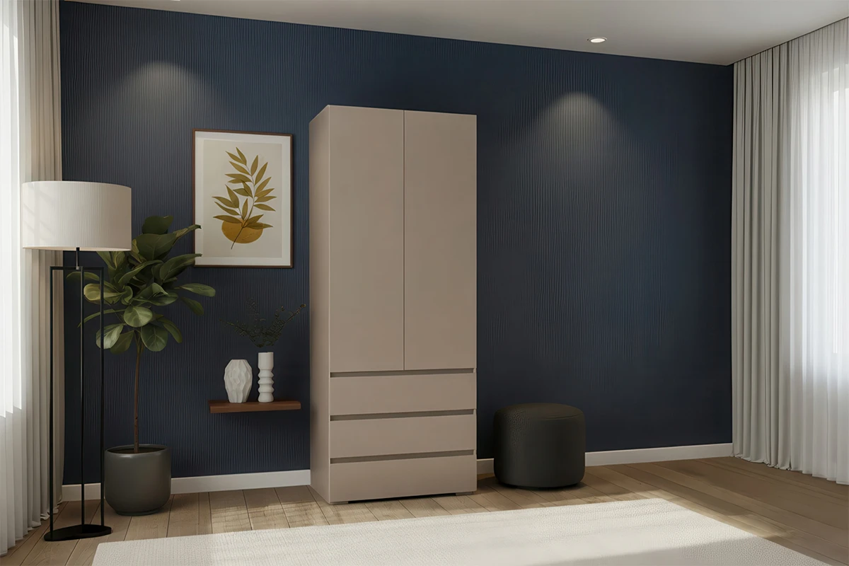 Шкаф 2-створчатый Веста (Бежевый) в мебель-центре Озерцо