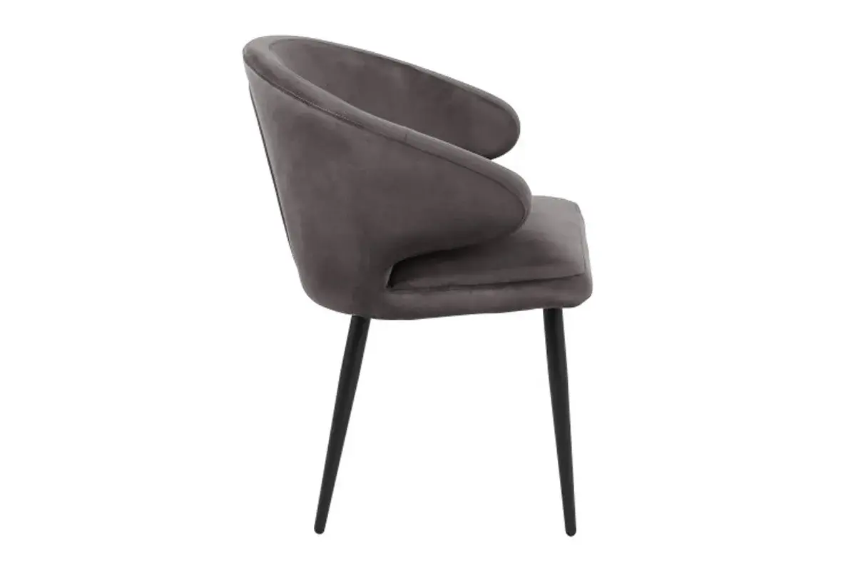 Стул Томас (Муар черный/Велюр Dream grey (серый)) СРП-067 - купить в Озерце