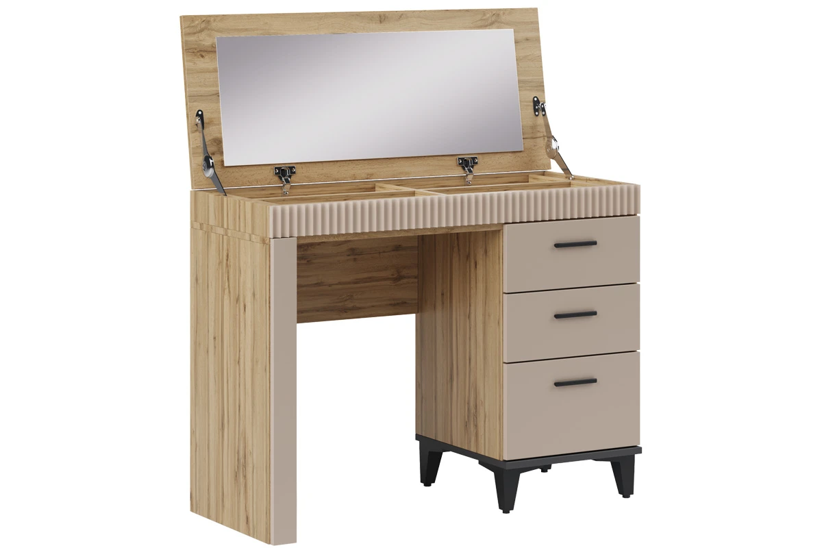 Стол туалетный Дюна 6 (Дуб вотан/Каир) — Мебель-центр Озерцо
