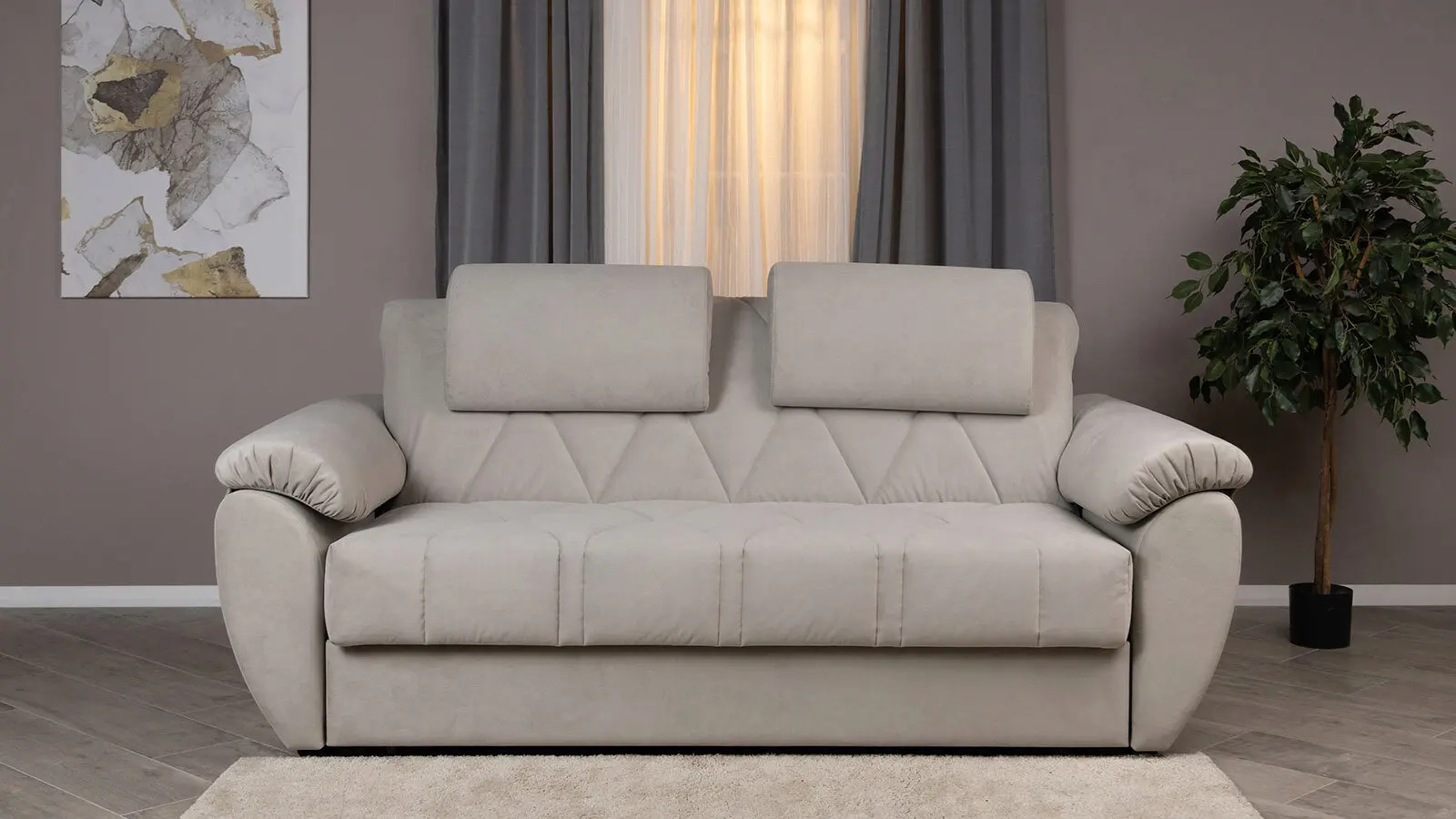 Диван Antares Pro Casanova Grey с коробом для белья 180x215 средней жесткости 116x225 — купить в Озерце