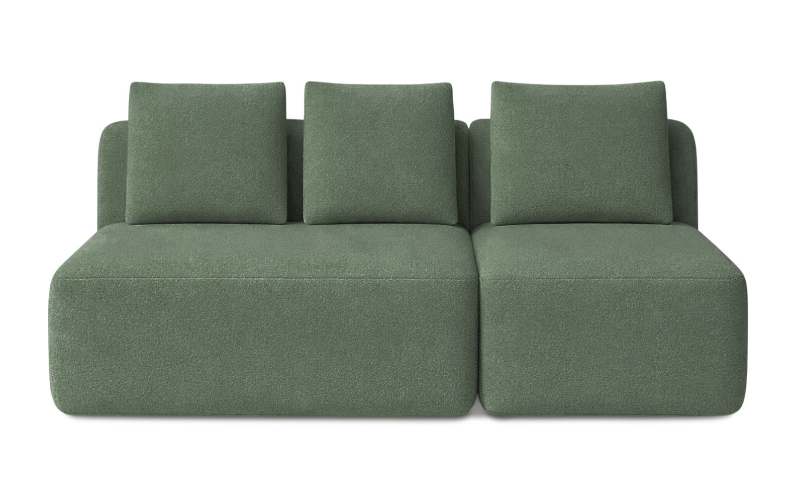 Диван модульный Мольто-2 секц-пуф 125+85-спинка 125+85-Тк. Royal I Field 57x367 — купить в Озерце