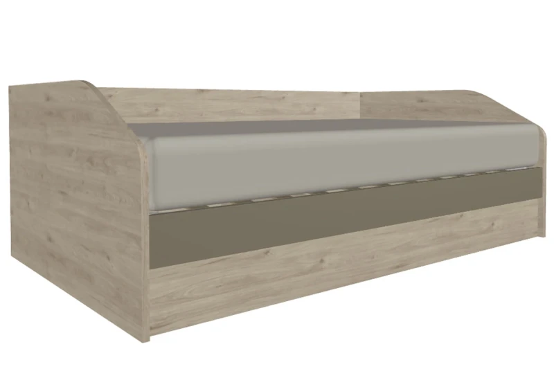 Кровать КР-119-ГС-ЛМ 120х200 (Гикори Джексон Светлый/Латте Матовый) - купить в Озерце