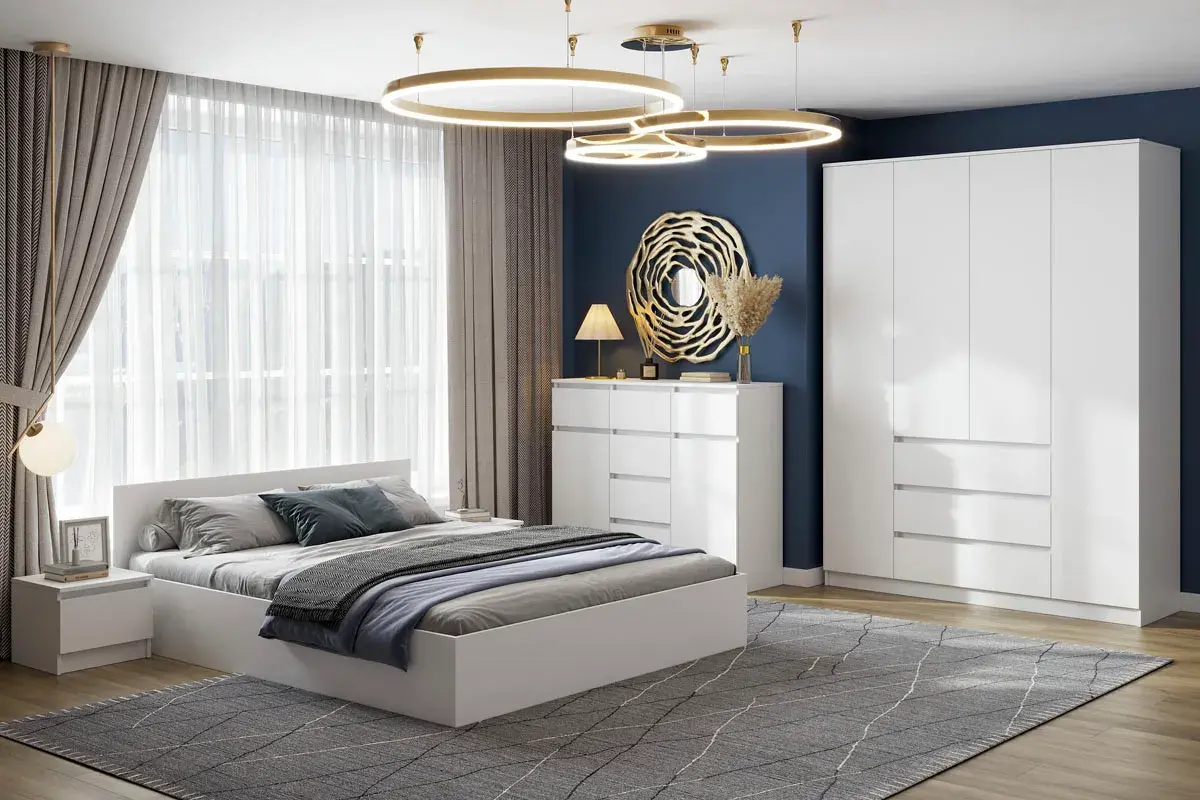 Кровать Ницца-14 160х200 (Белый) - купить в Озерце