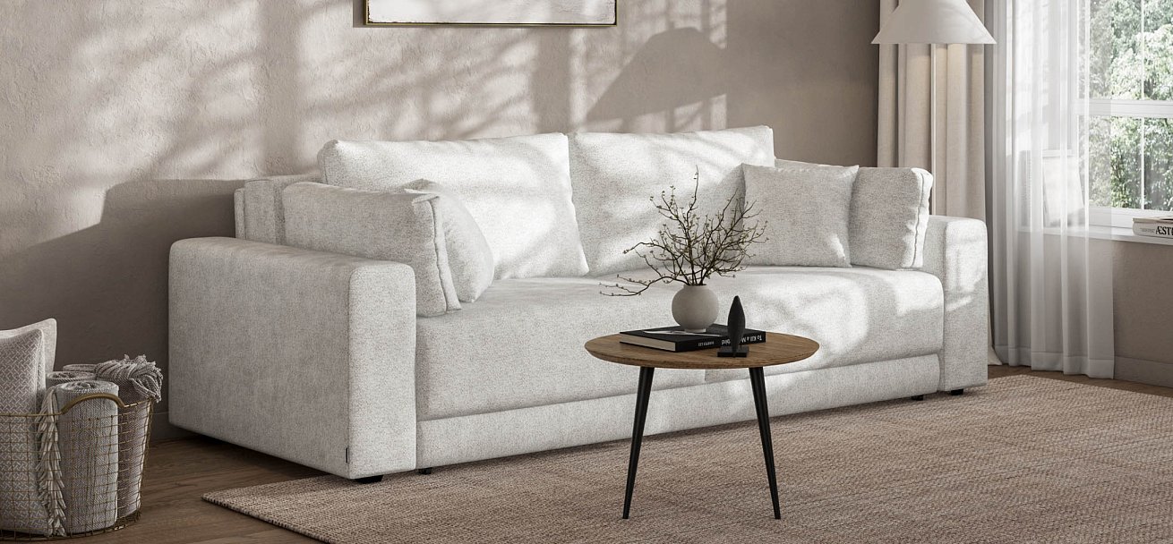 Диван Босс Прайм Шенилл CLOUD милк — купить в Озерце