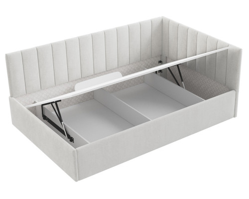 Кровать Сингл 120 угловая с подъемником. Цвет  Simple 29 - купить в Озерце