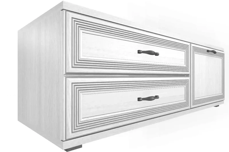 Тумба ТБ-1035 (Снежный Ясень) — Мебель-центр Озерцо