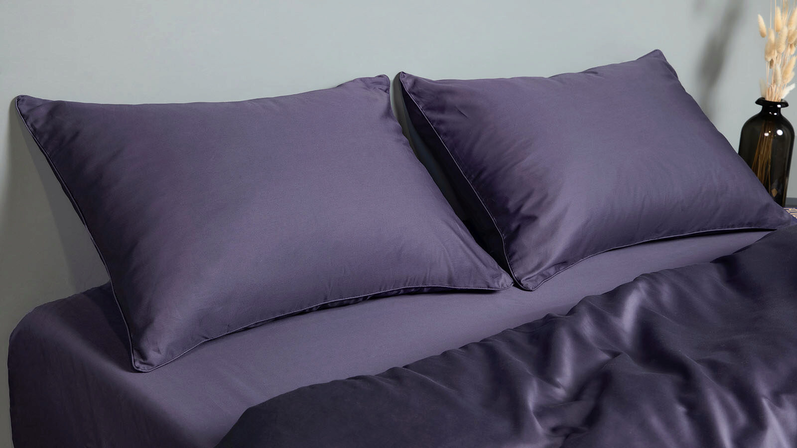 Постельное белье Maco Sateen, цвет: Синий топаз 140x205, без простыни в мебель-центре Озерцо