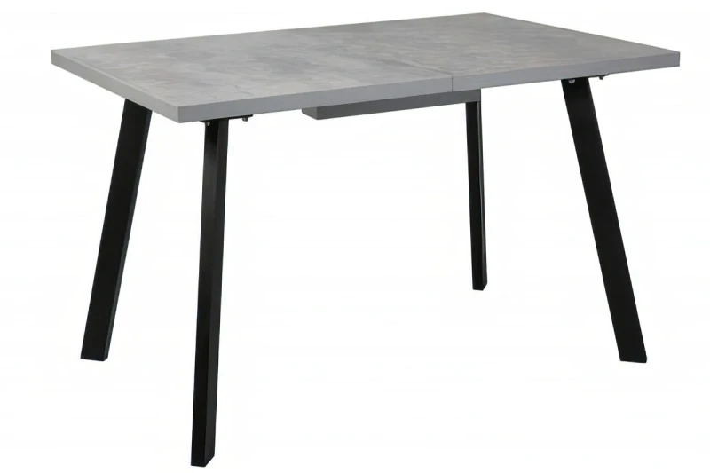 Стол Борг раздвижной 120х80 (Муар черный/Цемент) СРП С-021 - купить в Озерце