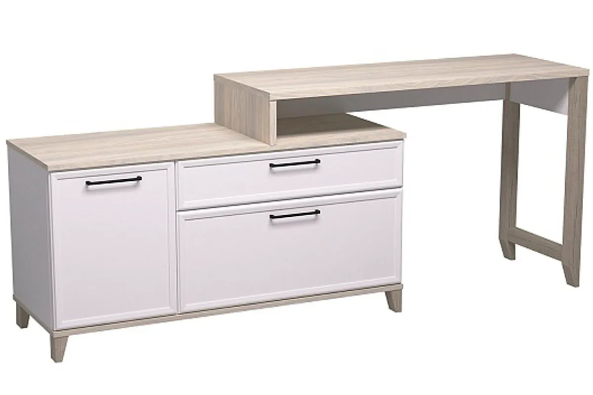 Тумба ТВ Aurelio 33 (Белый/Блеквуд Сатиновый) — Мебель-центр Озерцо