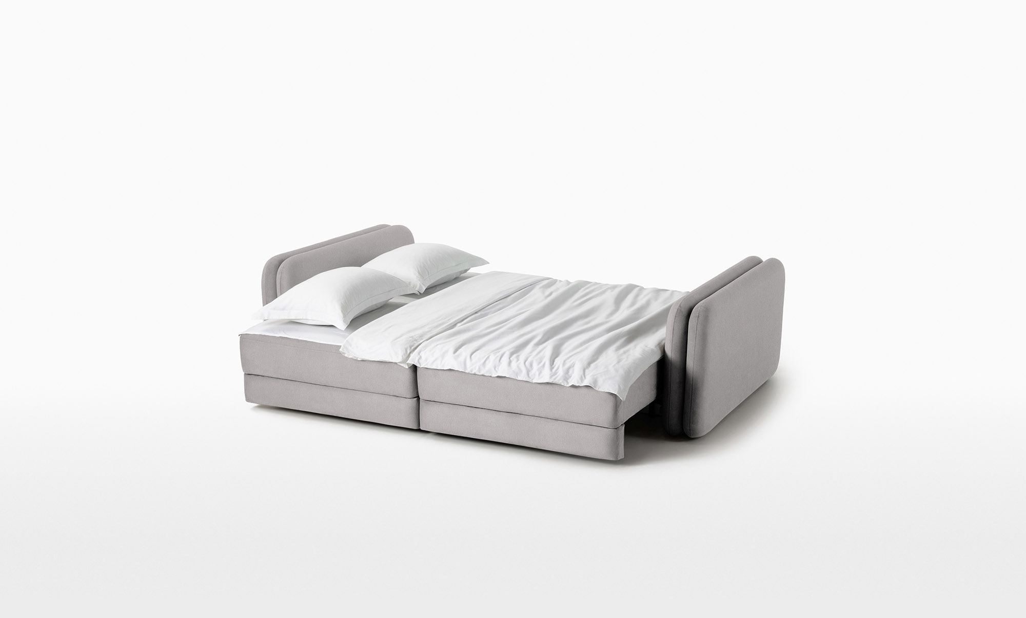 Диван Twins, 2-х секционный, ткань Prime Grey (ширина подлокотника:21) — купить в Озерце
