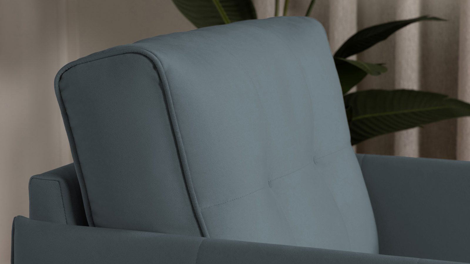 Кресло Amani Pro, Тк. Sky Velvet 18 (подлокотник: 5 см) 73.5x89 — купить в Озерце