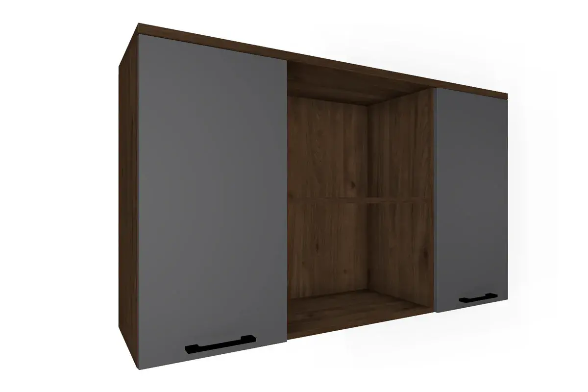 Детская Грейс композиция 8 (Гикори Джексон Темный/Антрацит Матовый) — Мебель-центр Озерцо