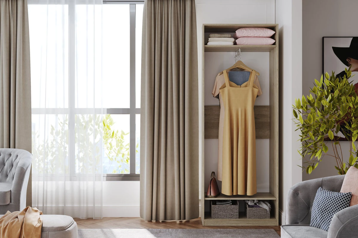 Шкаф для одежды (Дуб Серый Craft) в мебель-центре Озерцо