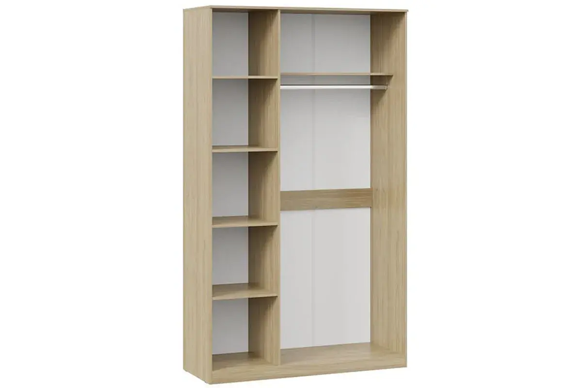 Шкаф комбинированный Сэнди (Вяз благородный/Белый) в мебель-центре Озерцо