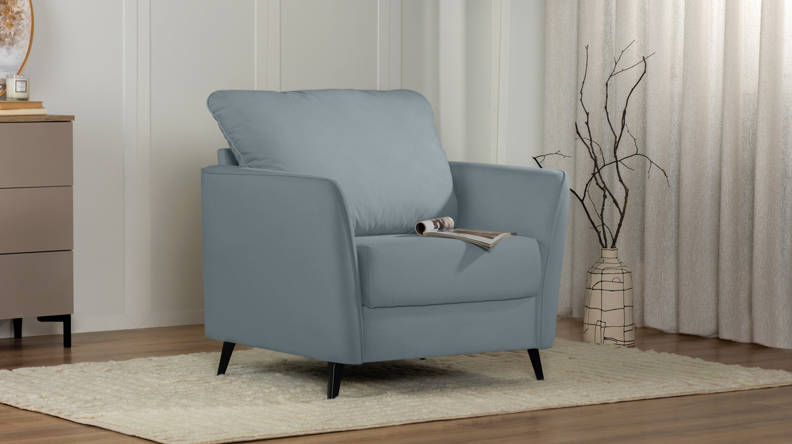 Кресло Laguna, Тк. Sky Velvet 18 87x92.5 — купить в Озерце