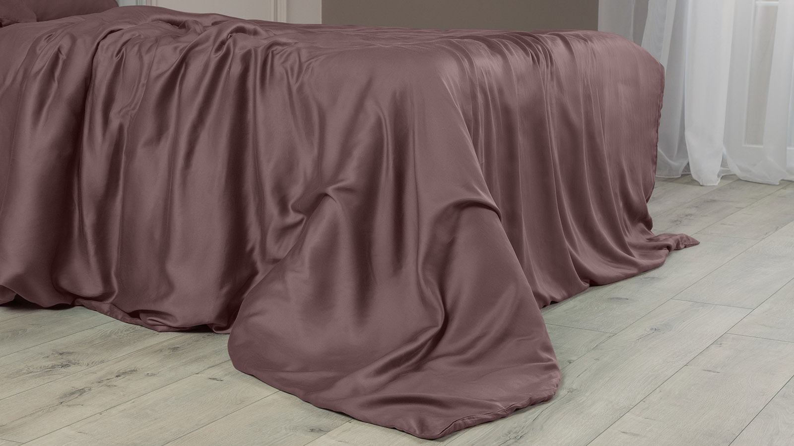 Постельное белье Comfort Solid Tencel, цвет: Макиато (евро) 200x220, без простыни в мебель-центре Озерцо