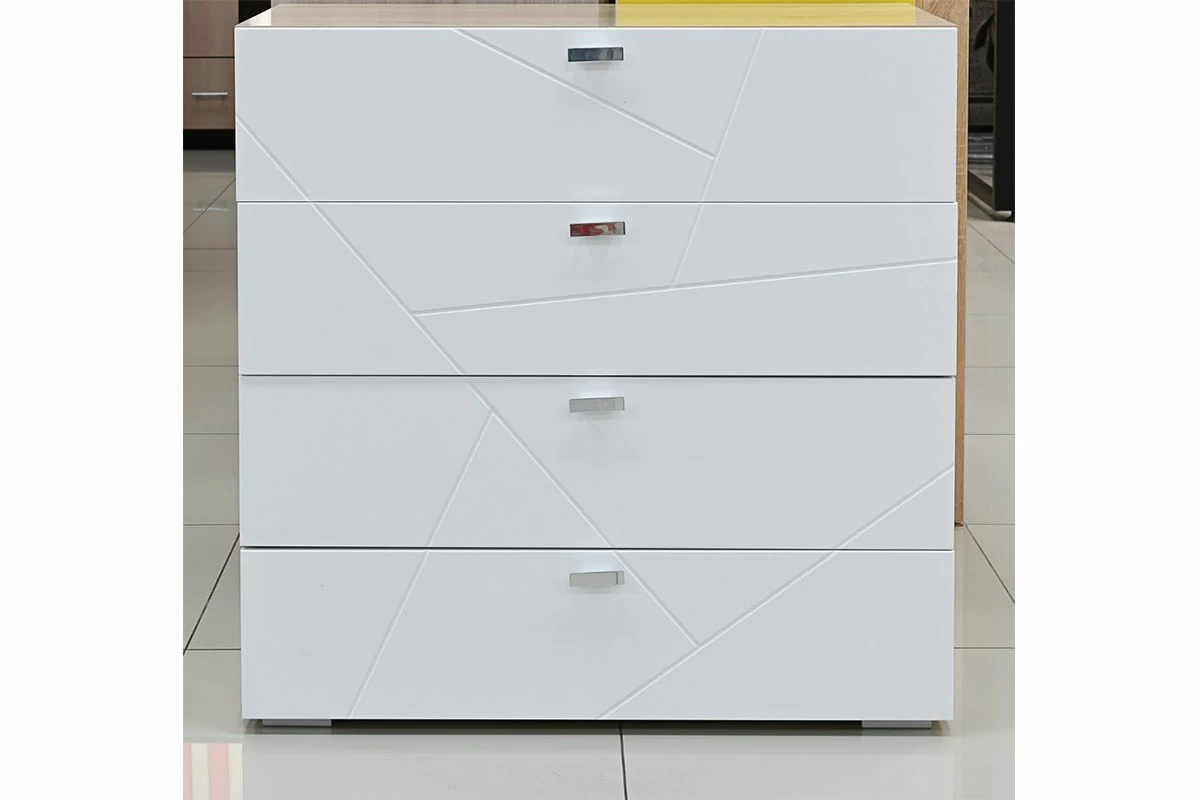 Комод Скайлайн (Белый шагрень) — Мебель-центр Озерцо