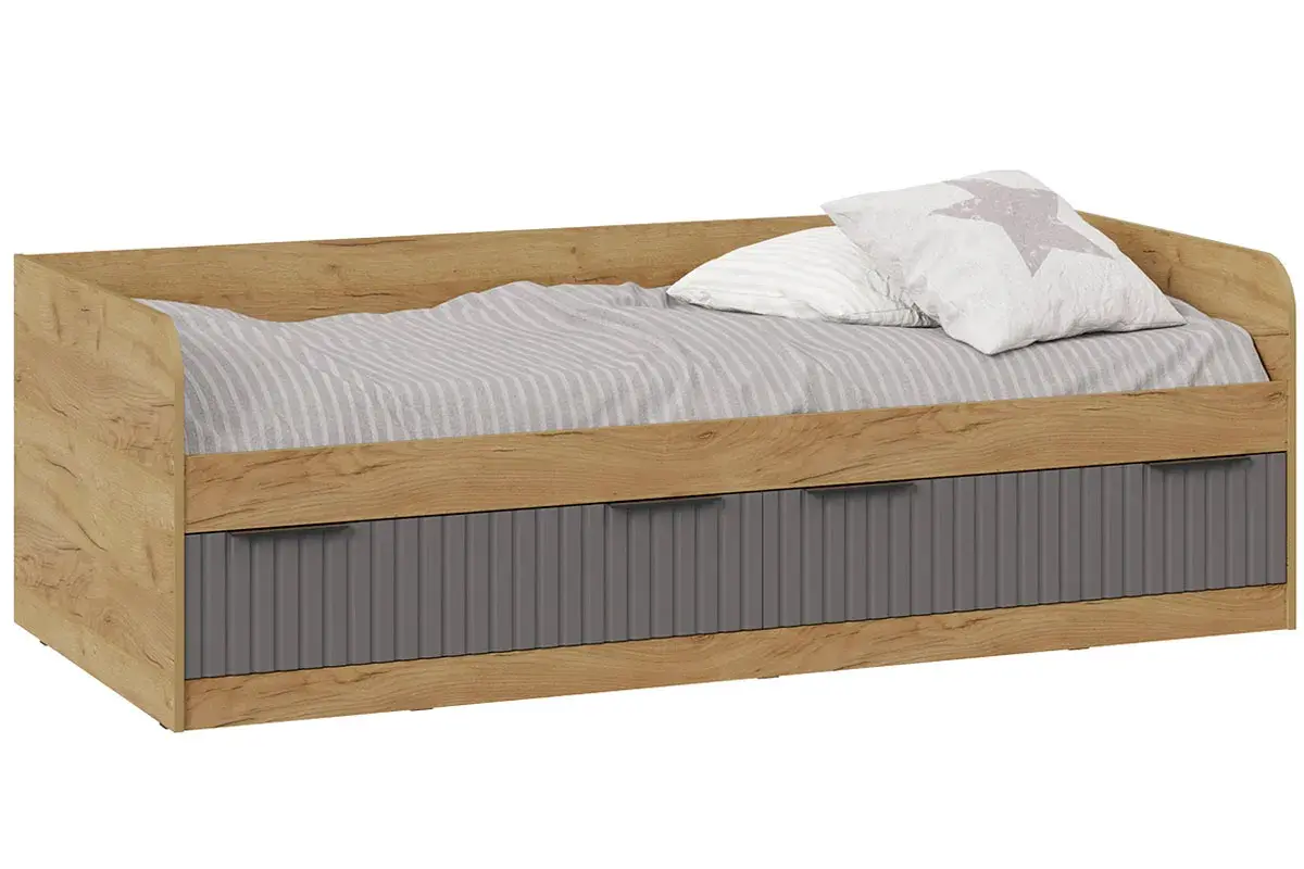 Набор детской мебели Хилтон №2 (Дуб Крафт золотой/Графит матовый) — Мебель-центр Озерцо