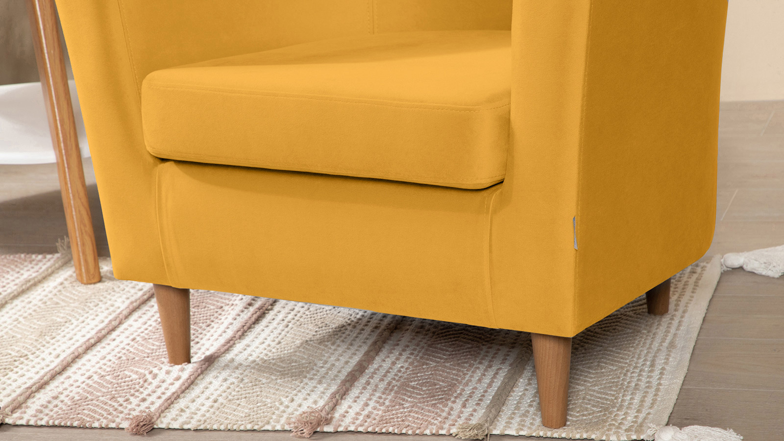 Кресло Moony Sky velvet 30, светлые ножки 75x80 — купить в Озерце