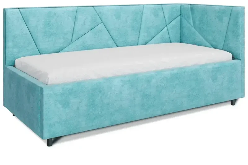 Кровать Рица с ПМ 90х200 (Катания VL-2101-12 мятный) 3 кат. - купить в Озерце