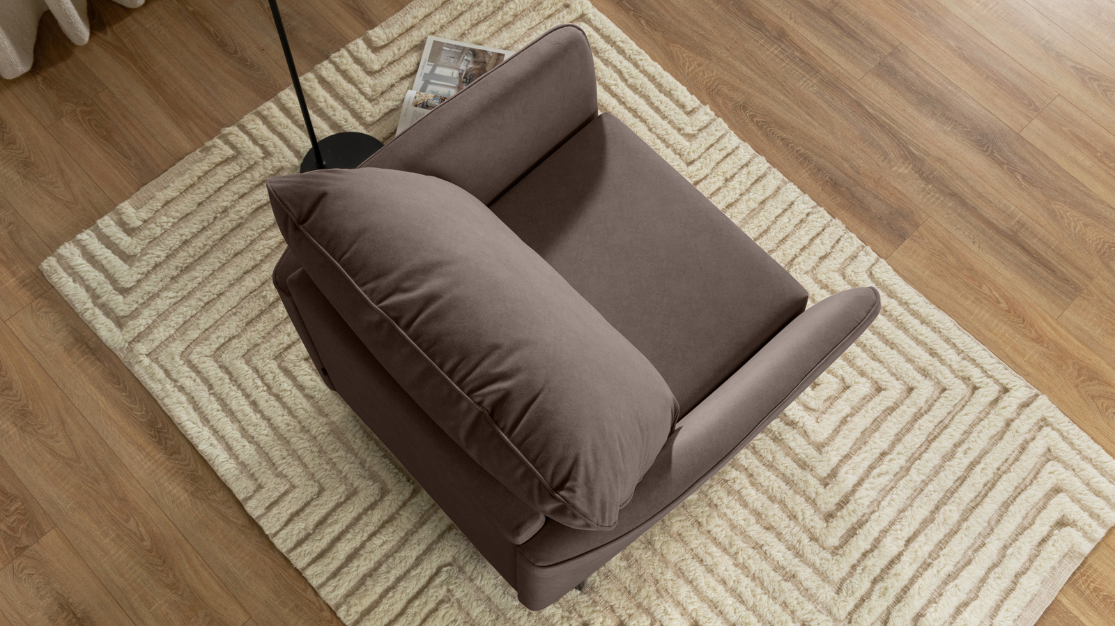 Кресло Laguna, Тк. Galaktika cacao 87x92.5 — купить в Озерце